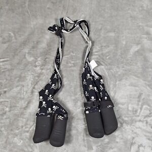 Walkee Paws Dog Suspender Boot Leggings Small Medium Skull Crossbone Bootie Punk